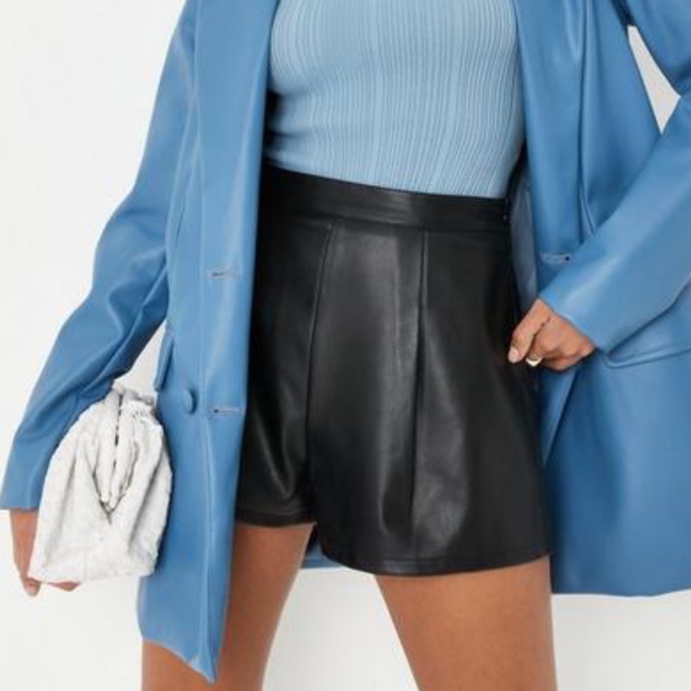NOT SOLD - Faux Leather Shorts